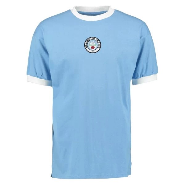 Tailandia Camiseta Manchester City Primera equipo Retro 1972 Azul
